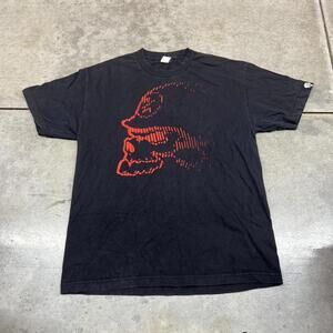 vintage metal mulisha black faded black skull shirt size large